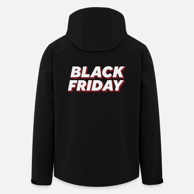 Bold Black Friday Text - Recycelte Männer Softshell-Jacke von Stanley/Stella - Schwarz