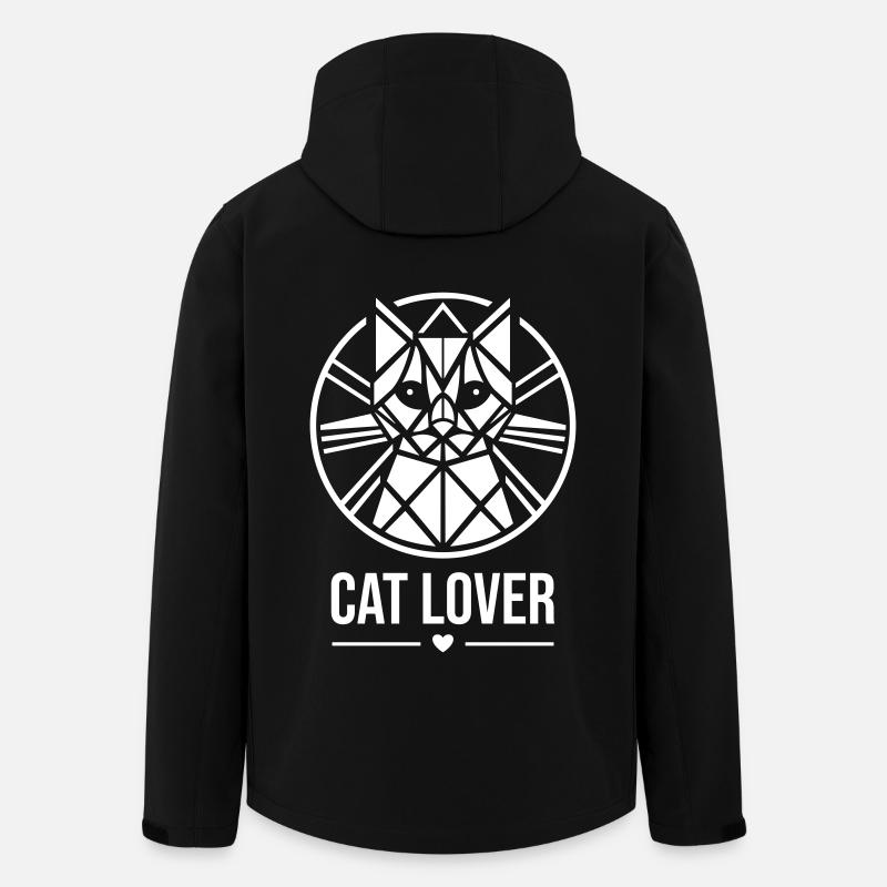 Catlover Cat Lover Design - Men’s Recycled Softshell Jacket by Stanley/Stella - black