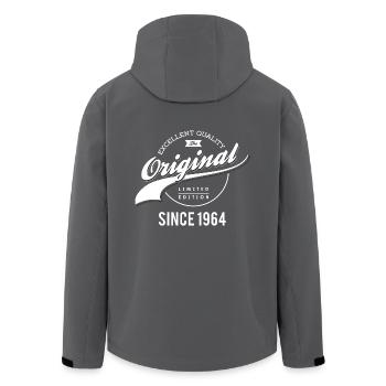origine 1964 - Veste softshell homme en polyester recyclé Stanley/Stella - noir - Dos - AI Model Male 185 light (185cm)