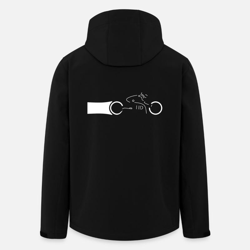 Motorradfahrer - Recycelte Männer Softshell-Jacke von Stanley/Stella - Schwarz
