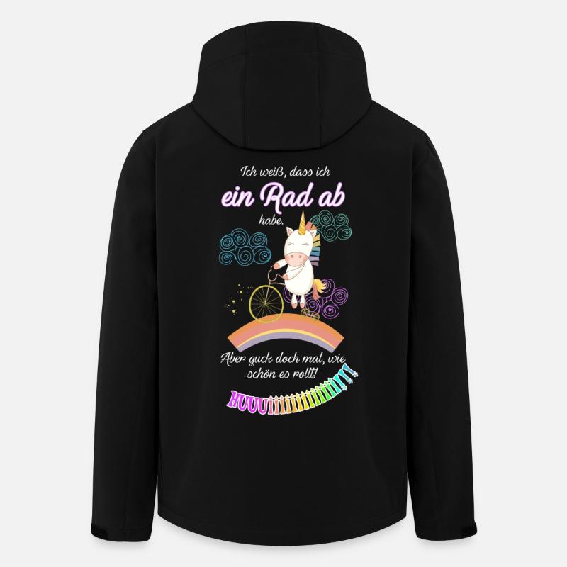 Ich hab ein Rad ab! - Recycelte Männer Softshell-Jacke von Stanley/Stella - Schwarz
