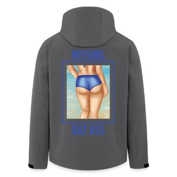 Ce cul sexy me manque - Veste softshell homme en polyester recyclé Stanley/Stella - noir - Dos - AI Model Male 185 light (185cm)