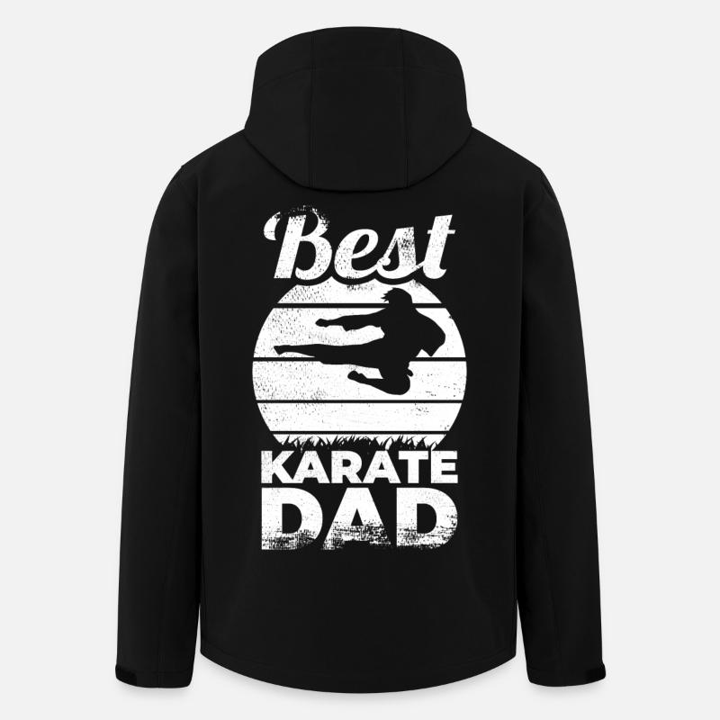 Meilleur Papa Karaté - Veste softshell homme en polyester recyclé Stanley/Stella - noir