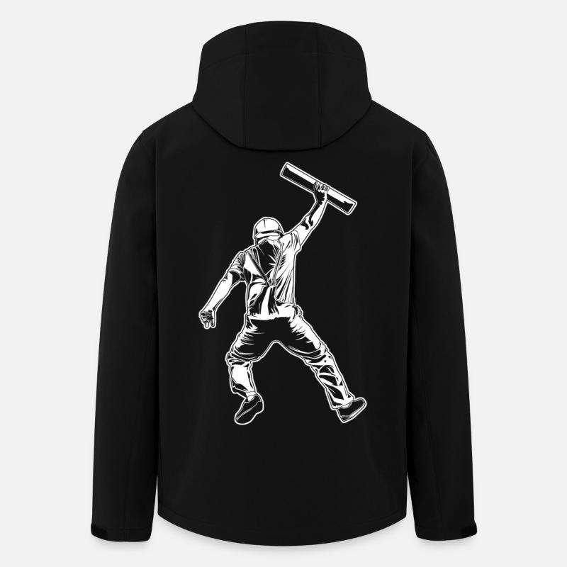 Architect Graphics - Men’s Recycled Softshell Jacket by Stanley/Stella - black