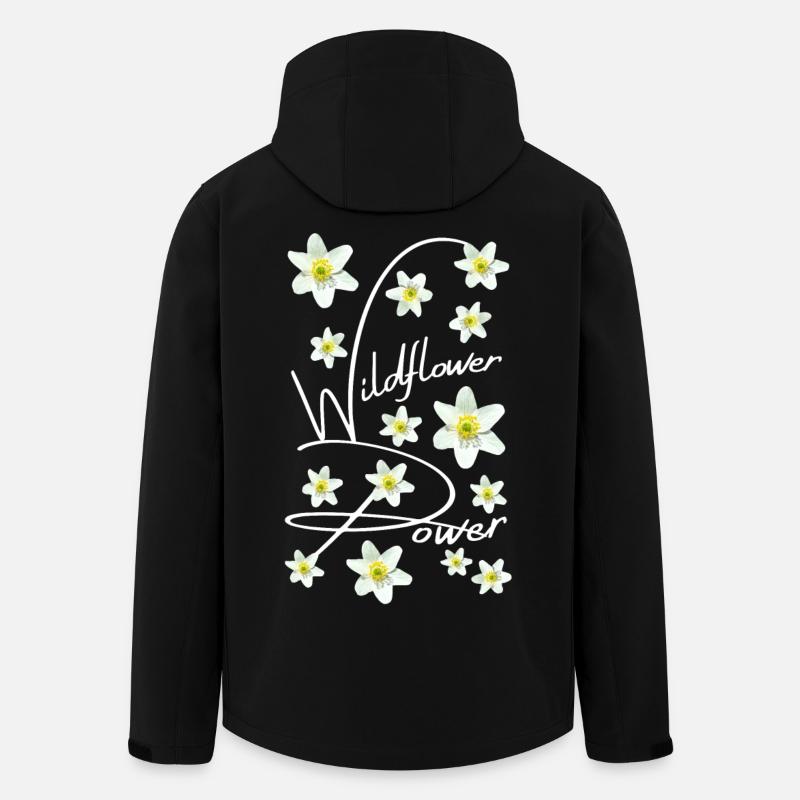 WOOD ANEMONE - Men’s Recycled Softshell Jacket by Stanley/Stella - black
