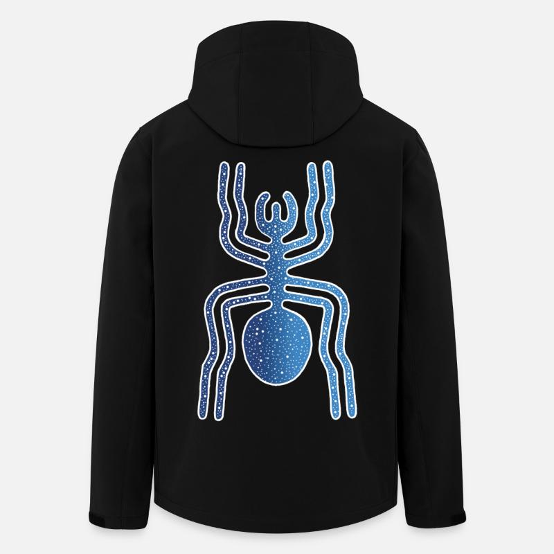 Nazca Spider Animal - Men’s Recycled Softshell Jacket by Stanley/Stella - black