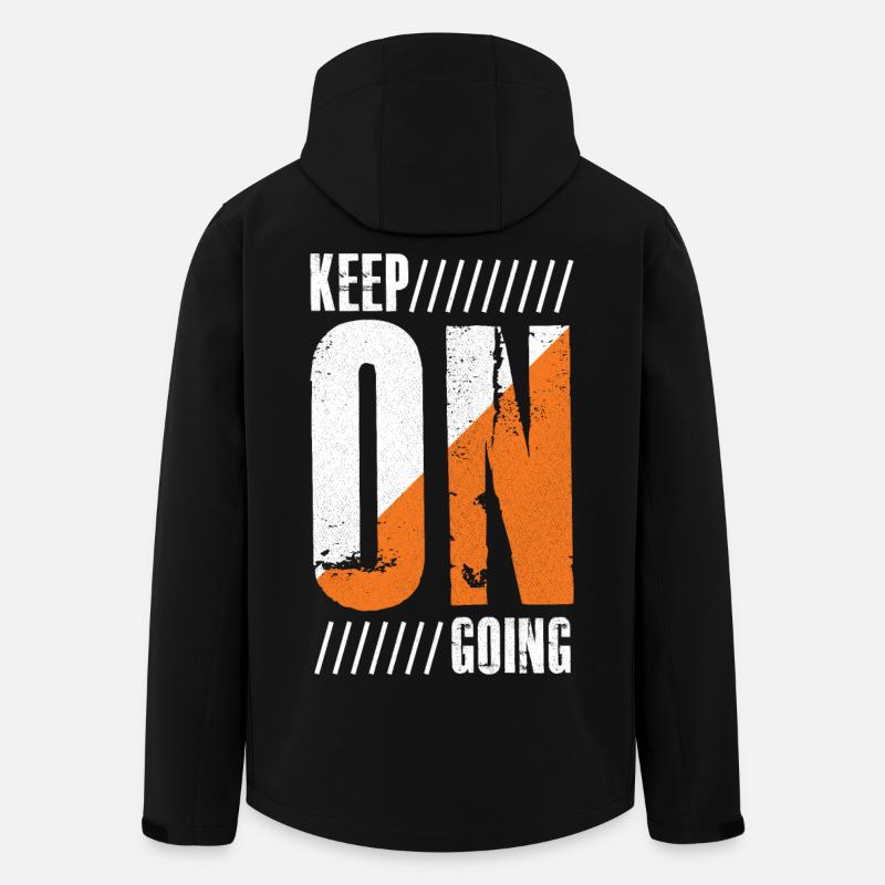 keep on going funny shirt - Men’s Recycled Softshell Jacket by Stanley/Stella - black
