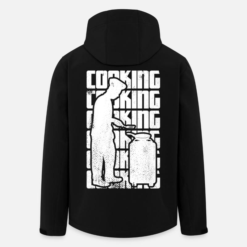 Cuisine - Veste softshell homme en polyester recyclé Stanley/Stella - noir