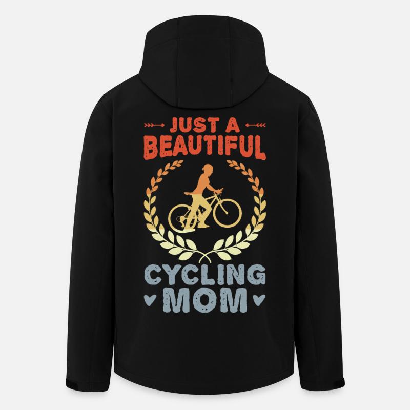 Fahrrad Mutter - Recycelte Männer Softshell-Jacke von Stanley/Stella - Schwarz