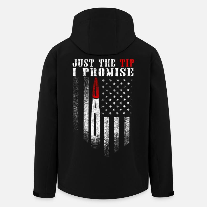 Juste le conseil Drapeau des États-Unis - Veste softshell homme en polyester recyclé Stanley/Stella - noir