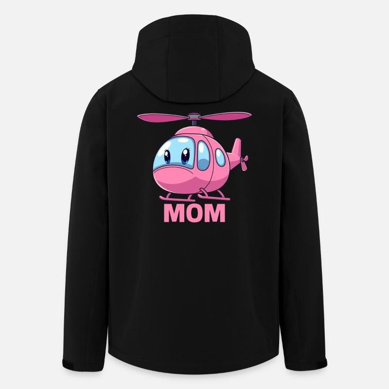 Helikopter Mutter - Recycelte Männer Softshell-Jacke von Stanley/Stella - Schwarz