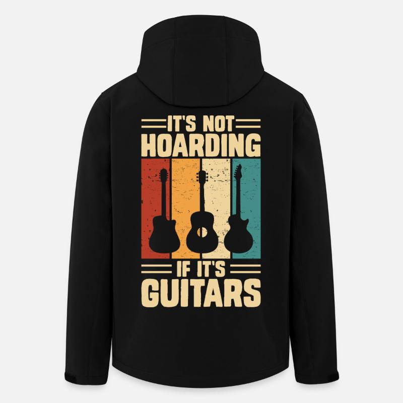 Gitarrist Gitarren  - Recycelte Männer Softshell-Jacke von Stanley/Stella - Schwarz