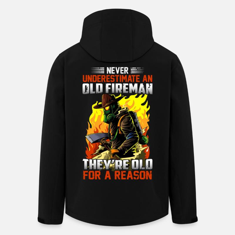 Feuerwehr - Recycelte Männer Softshell-Jacke von Stanley/Stella - Schwarz