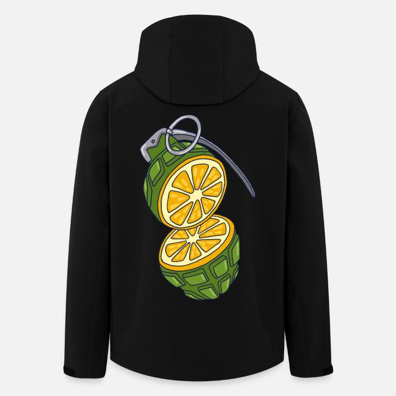 Tarnung einer Orange - Recycelte Männer Softshell-Jacke von Stanley/Stella - Schwarz