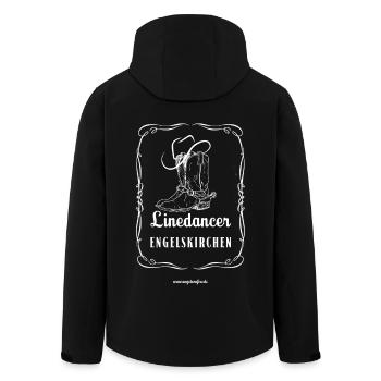 Linedancer Engelskirchen Old Time Linedance Shirt - Recycelte Männer Softshell-Jacke von Stanley/Stella - Schwarz - Hinten - AI Model Male 185 light (185cm)