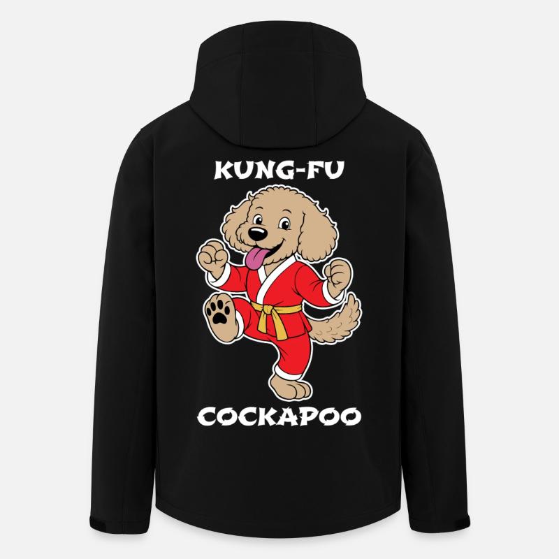 Cockapoo Kung-Fu - Veste softshell homme en polyester recyclé Stanley/Stella - noir