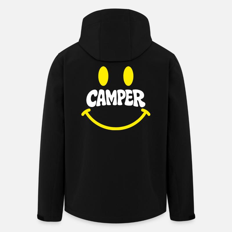 Campersmile  - Recycelte Männer Softshell-Jacke von Stanley/Stella - Schwarz
