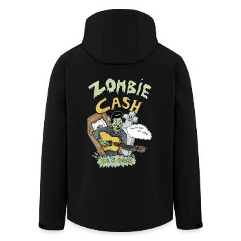 zombie cash - Men’s Recycled Softshell Jacket by Stanley/Stella - black - Back - AI Model Male 185 light (185cm)