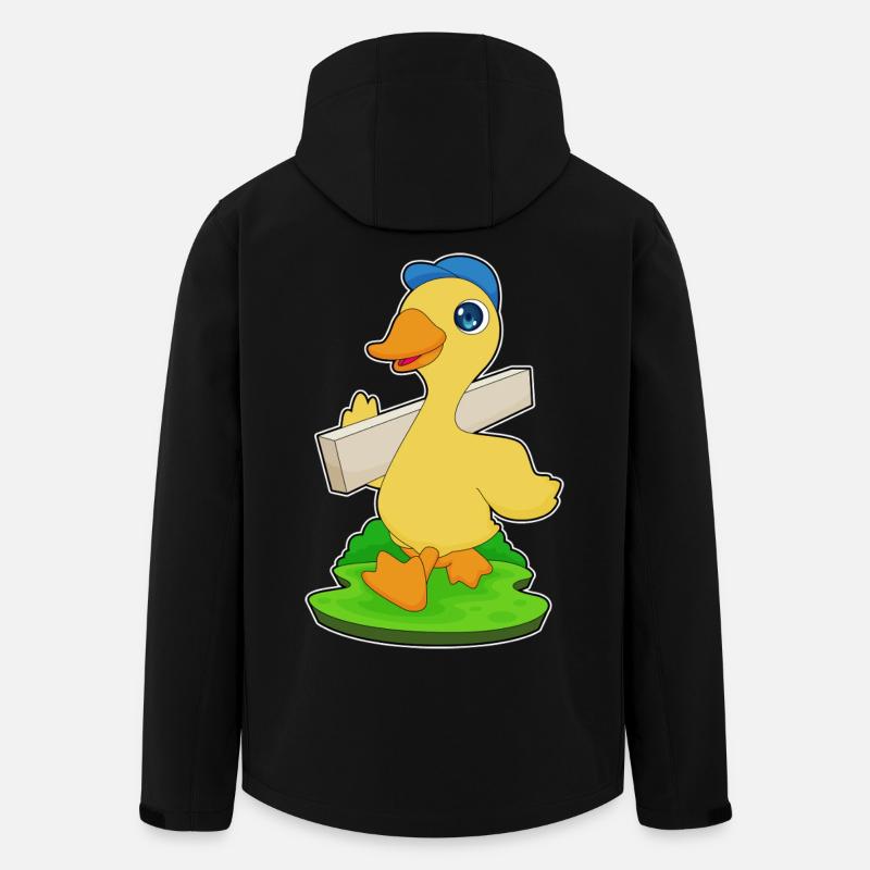 Planche en bois de canard - Veste softshell homme en polyester recyclé Stanley/Stella - noir
