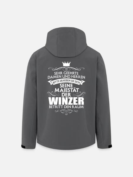 WINZER - Recycelte Männer Softshell-Jacke von Stanley/Stella - Schwarz