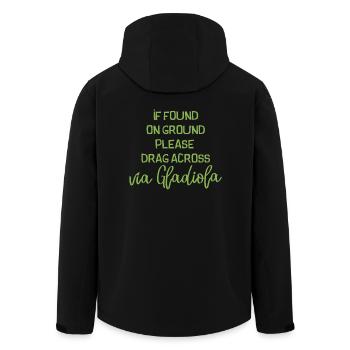 Vierdaagse Nijmegen 2017 - Via Gladiola GREEN - Men’s Recycled Softshell Jacket by Stanley/Stella - black - Back - AI Model Male 185 light (185cm)