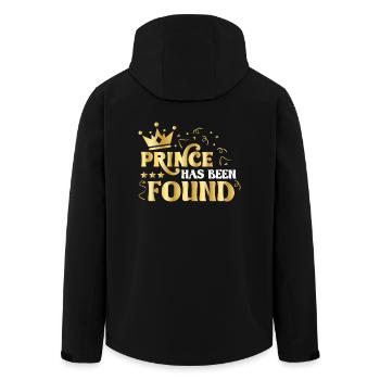 JGA Bachelorettes Farewell Princes Found - Men’s Recycled Softshell Jacket by Stanley/Stella - black - Back - AI Model Male 185 light (185cm)