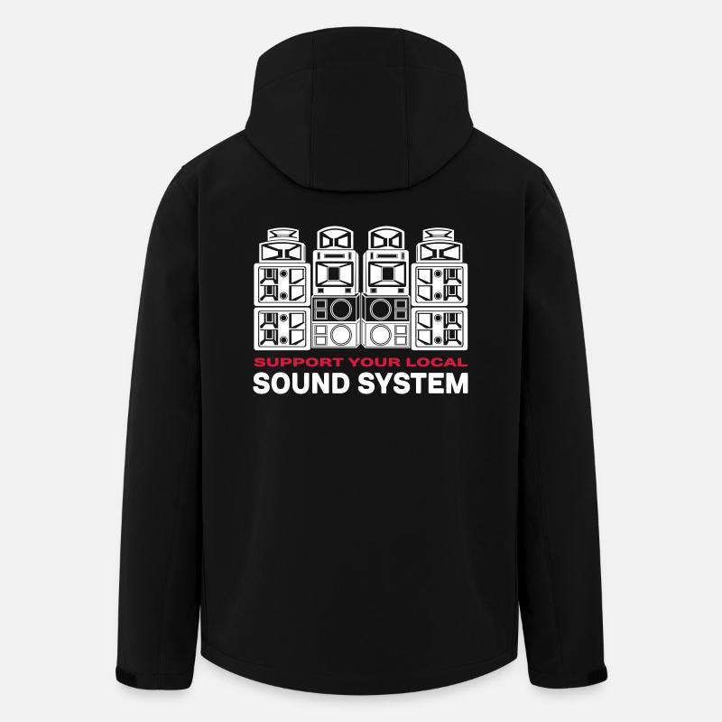 support sound system - Men’s Recycled Softshell Jacket by Stanley/Stella - black