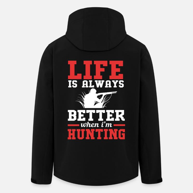 Crocodile Hunting Hunter Hunting - Men’s Recycled Softshell Jacket by Stanley/Stella - black