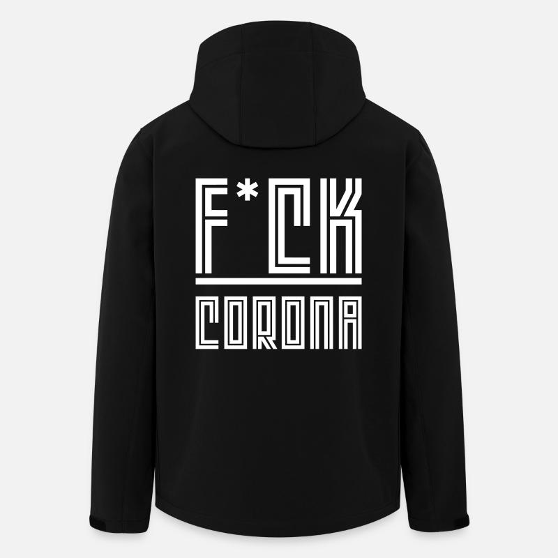 Fuck Corona - Recycelte Männer Softshell-Jacke von Stanley/Stella - Schwarz