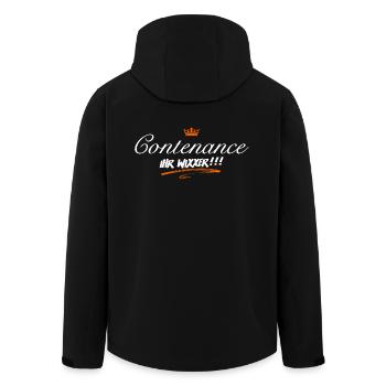 Contenance, Ihr Wixxer - Recycelte Männer Softshell-Jacke von Stanley/Stella - Schwarz - Hinten - AI Model Male 185 light (185cm)