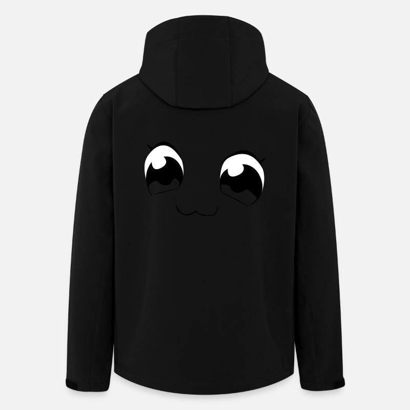 yeux - Veste softshell homme en polyester recyclé Stanley/Stella - noir