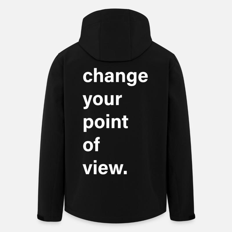 Changez de point de vue - Veste softshell homme en polyester recyclé Stanley/Stella - noir