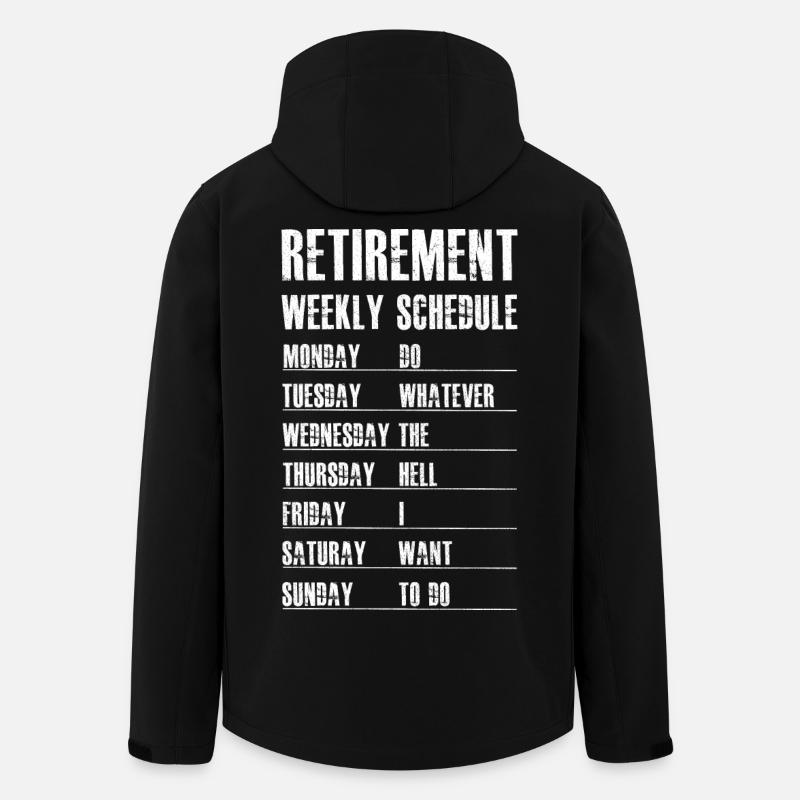 Horaire hebdomadaire de retraite - Veste softshell homme en polyester recyclé Stanley/Stella - noir