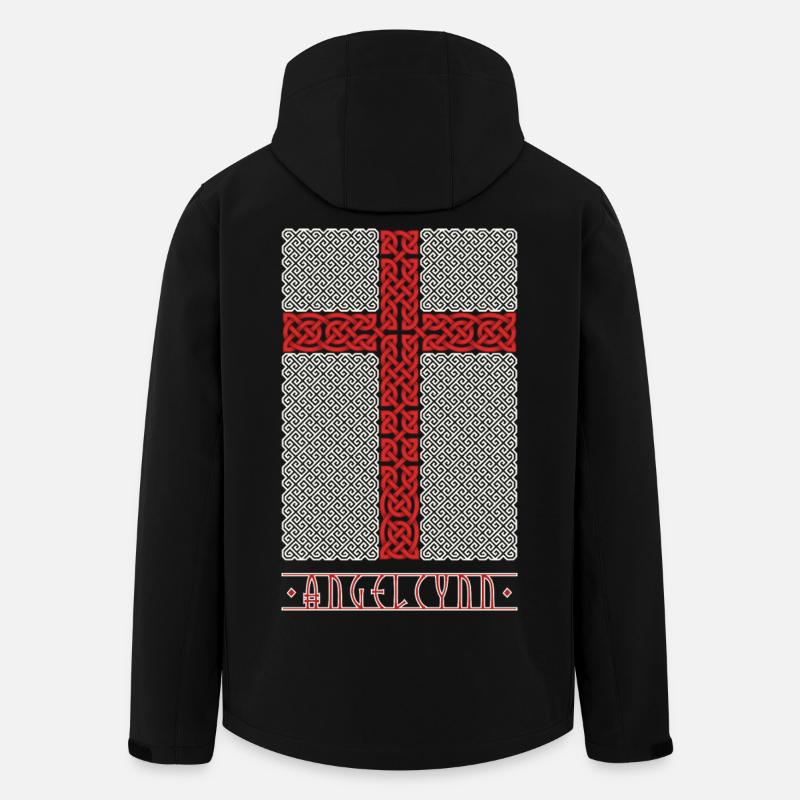 Viking Style England Flag - Men’s Recycled Softshell Jacket by Stanley/Stella - black
