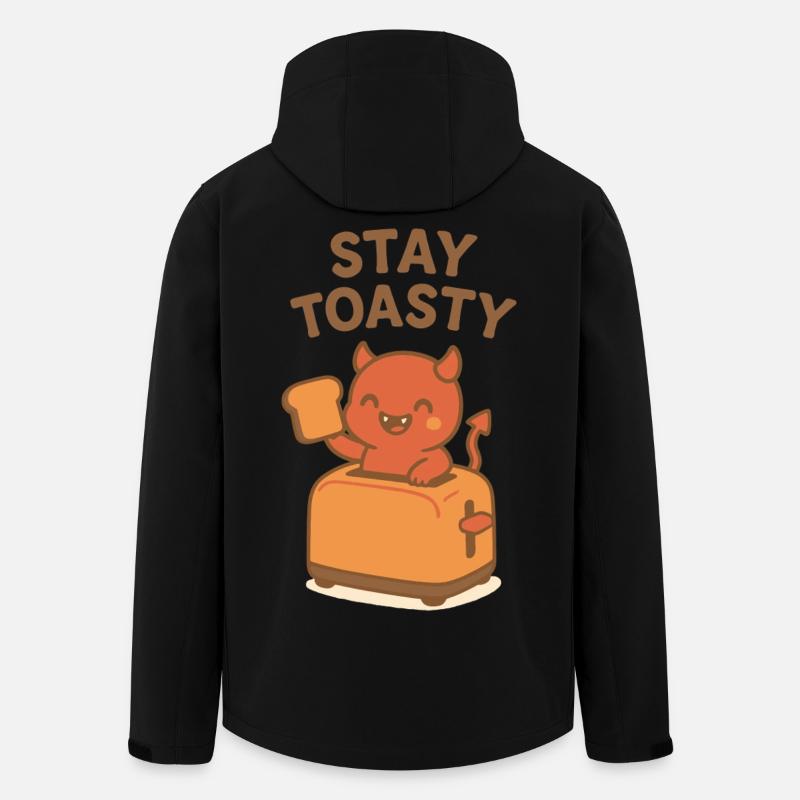 Toasty Devil Breakfast - Men’s Recycled Softshell Jacket by Stanley/Stella - black