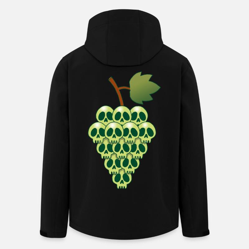 Grape skulls - Men’s Recycled Softshell Jacket by Stanley/Stella - black