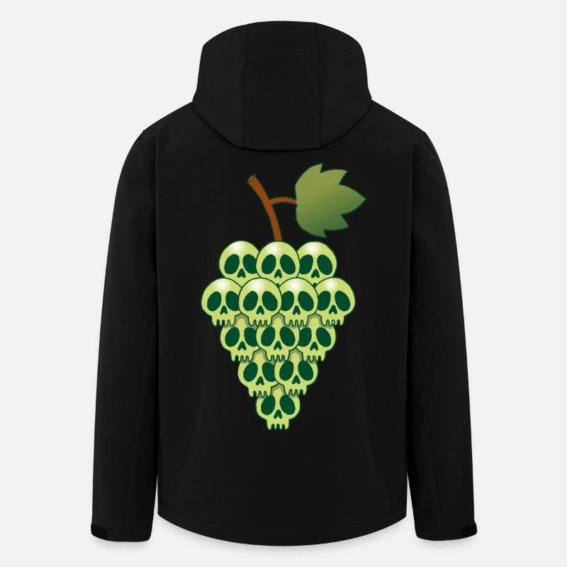 Traubenschädel - Recycelte Männer Softshell-Jacke von Stanley/Stella - Schwarz