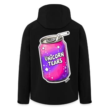 Unicorn Tears Limonadendose - Recycelte Männer Softshell-Jacke von Stanley/Stella - Schwarz - Hinten - AI Model Male 185 light (185cm)
