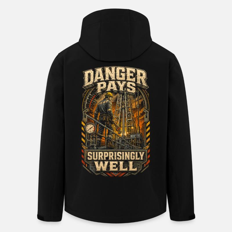 Oil rig rig worker - Men’s Recycled Softshell Jacket by Stanley/Stella - black