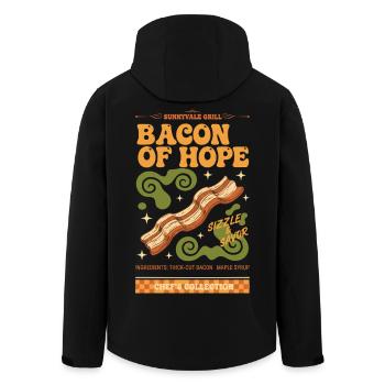 Breakfast Bacon Of Hope Brunch Café Sirop d’érable - Veste softshell homme en polyester recyclé Stanley/Stella - noir - Dos - AI Model Male 185 light (185cm)