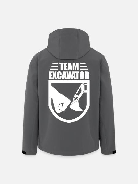 Excavator - Recycelte Männer Softshell-Jacke von Stanley/Stella - Schwarz