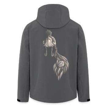 Someone NOT something - Men’s Recycled Softshell Jacket by Stanley/Stella - anthracite - Back - AI Model Male 185 light (185cm)