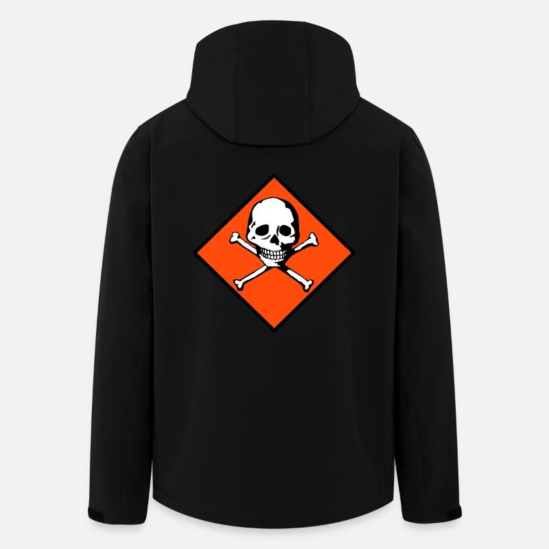 Skull and bones - Men’s Recycled Softshell Jacket by Stanley/Stella - black