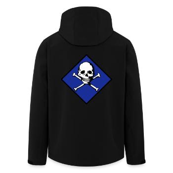 Skull and bones - Men’s Recycled Softshell Jacket by Stanley/Stella - black - Back - AI Model Male 185 light (185cm)