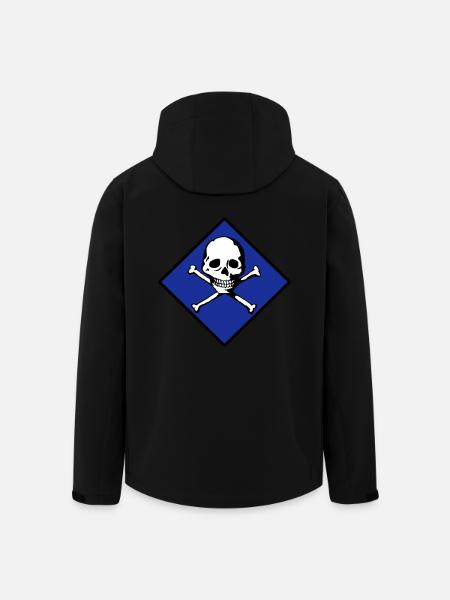 Skull and bones - Men’s Recycled Softshell Jacket by Stanley/Stella - black