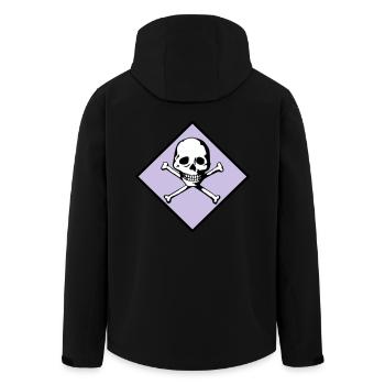 Skull and bones - Men’s Recycled Softshell Jacket by Stanley/Stella - black - Back - AI Model Male 185 light (185cm)