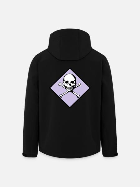 Skull and bones - Men’s Recycled Softshell Jacket by Stanley/Stella - black