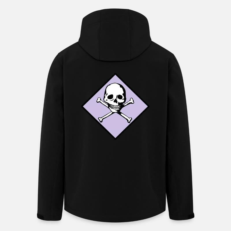 Skull and bones - Men’s Recycled Softshell Jacket by Stanley/Stella - black