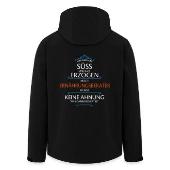 Ernährungsberater Beruf - Recycelte Männer Softshell-Jacke von Stanley/Stella - Schwarz - Hinten - AI Model Male 185 light (185cm)