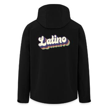 Latino - Stolze mexikanisch Spanisch Hispanic Root Men - Recycelte Männer Softshell-Jacke von Stanley/Stella - Schwarz - Hinten - AI Model Male 185 light (185cm)